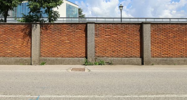 Brick Boundary Wall Building